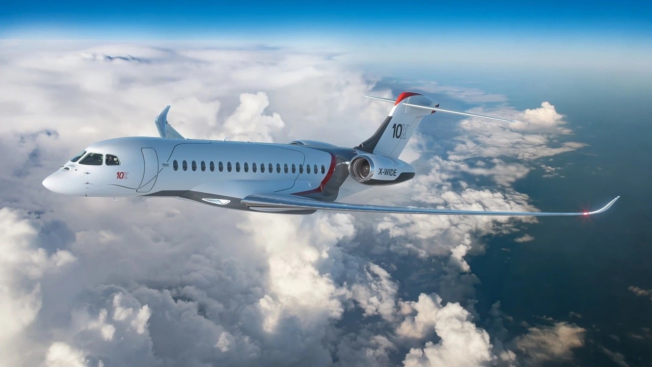 Dassault Aviation’s Falcon 10X will enter service by the end of 2025. Credit: Dassault Aviation.