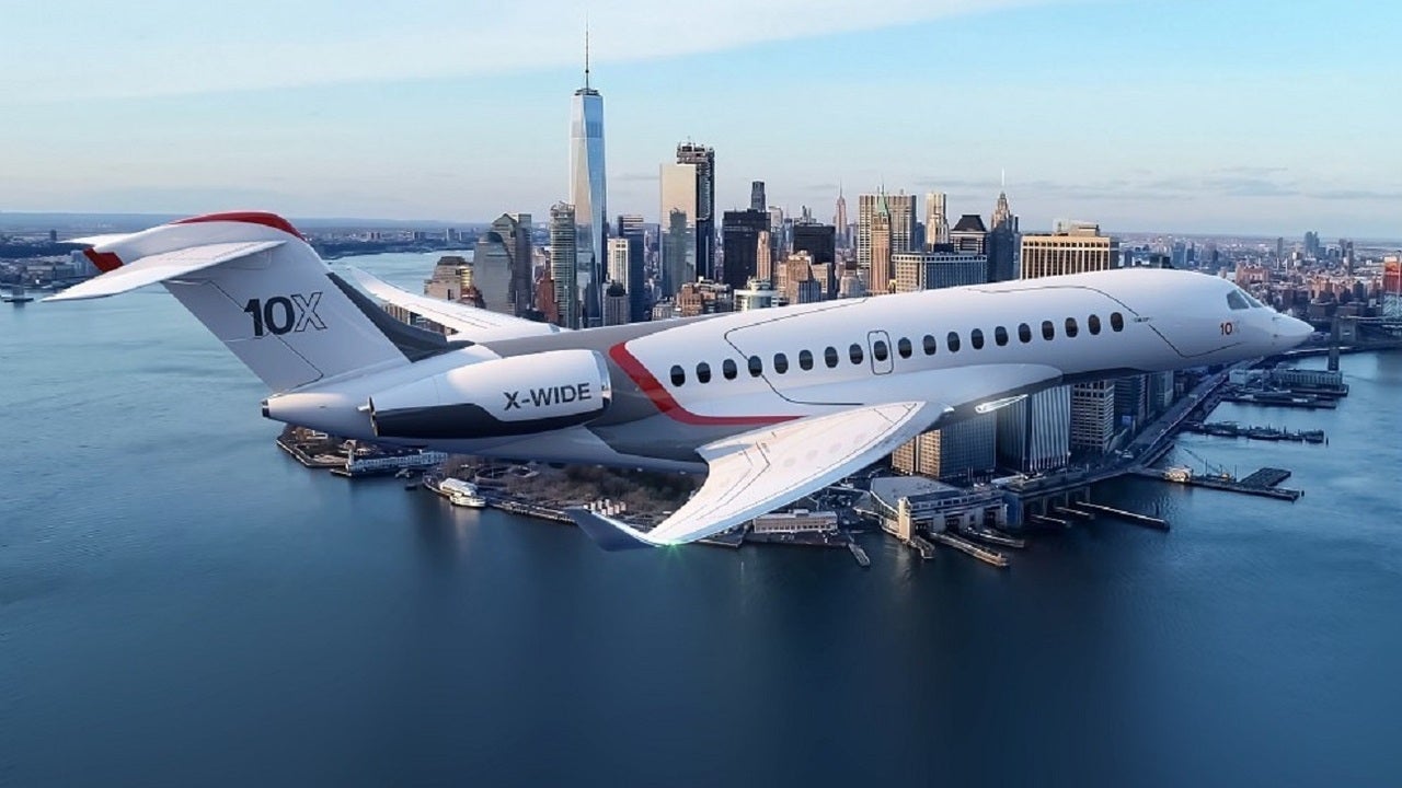 The business jet will have a range of approximately 13,890km. Credit: Dassault Aviation.